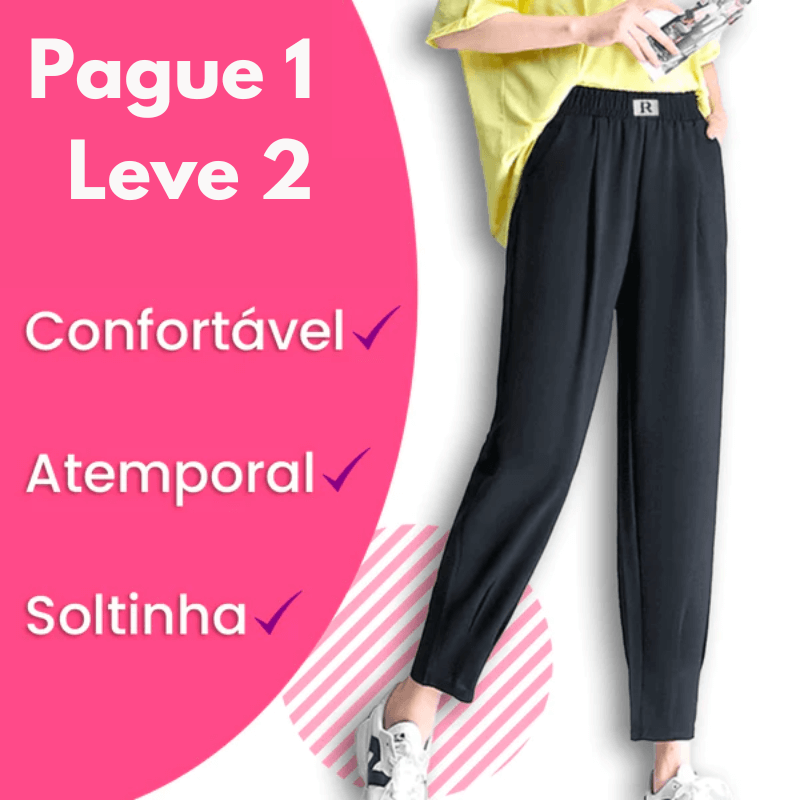 [PAGUE 1 LEVE 2] Calça Pantalona  - A Mais Soltinha e Confortável de 2023